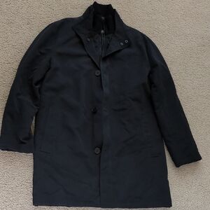 Kenneth Cole Reaction Black Trench Coat